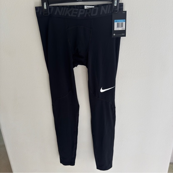 Nike Pro Mens Black Athletic Tights - Picture 1 of 3